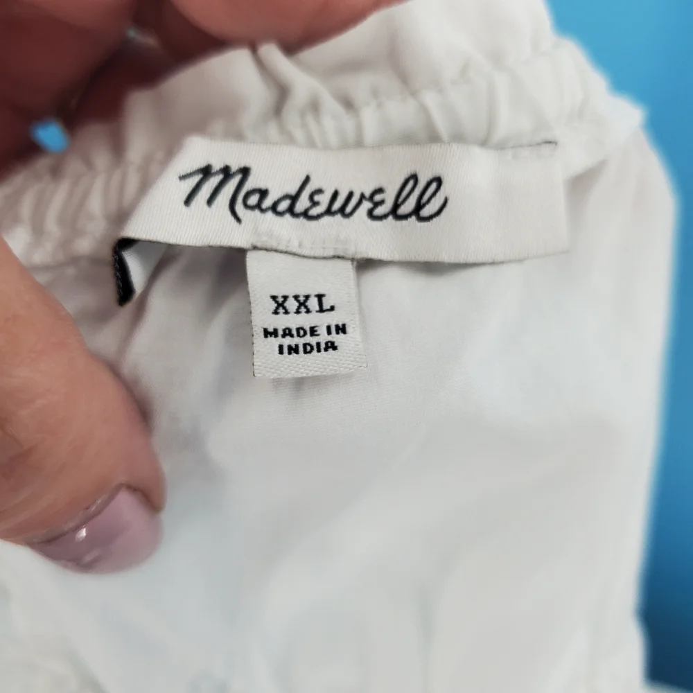 Madewell XXL white cotton tank top - Picture 2 of 12